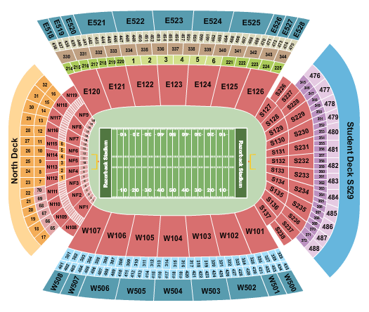 Donald W. Reynolds Razorback Stadium Southwest Classic Seating Chart